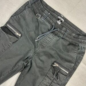 Hot Topic Cargo Pants Zipper Pocket Goth Punk Mens M Black